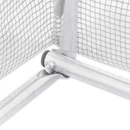 Gewächshaus mit Stahlrahmen Weiß 10 m² 5x2x2,3 m - Pazzar.ch