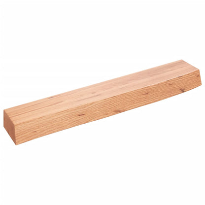 Wandregal Hellbraun 60x10x6 cm Massivholz Eiche Behandelt - Pazzar.ch