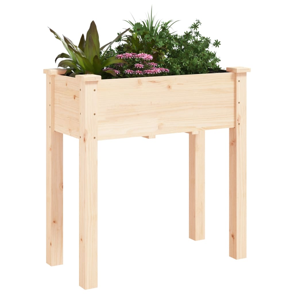 Pflanzkübel mit Einsatz 71x37x76 cm Massivholz Tanne - Pazzar.ch