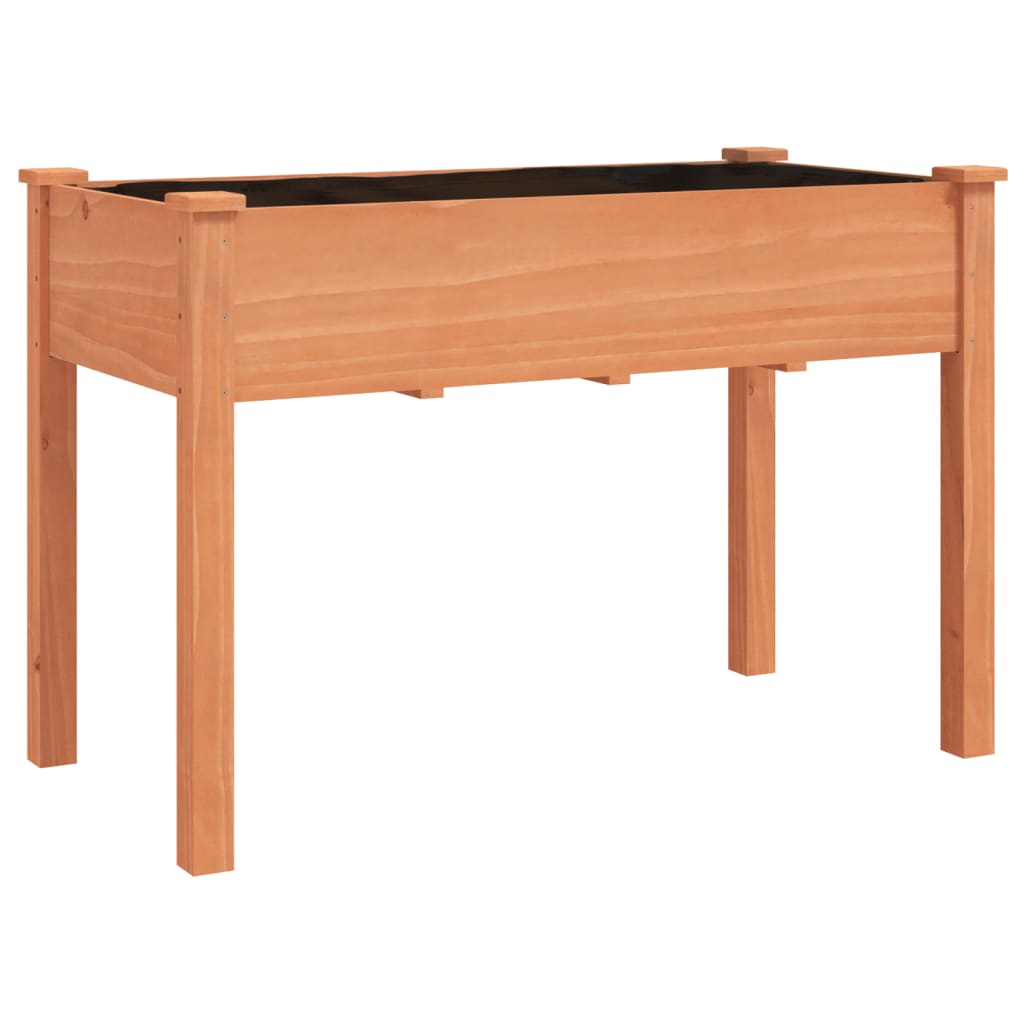 Pflanzkübel mit Einsatz Braun 118x59x76 cm Massivholz Tanne - Pazzar.ch