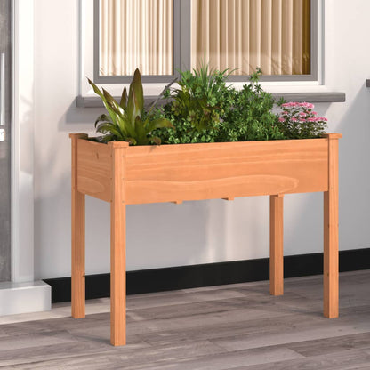 Pflanzkübel mit Einsatz Braun 118x59x76 cm Massivholz Tanne - Pazzar.ch
