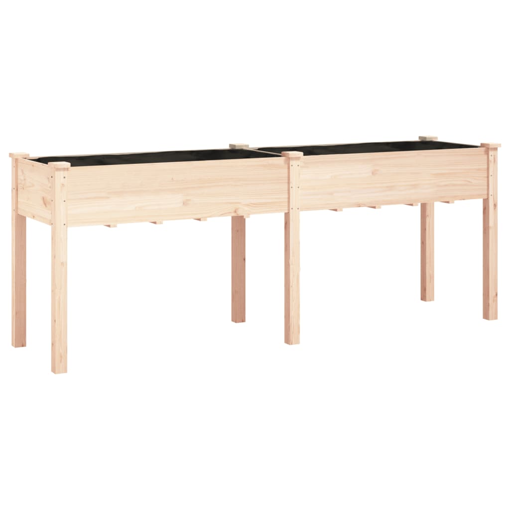 Pflanzkübel mit Einsatz 203x53x76 cm Massivholz Tanne - Pazzar.ch
