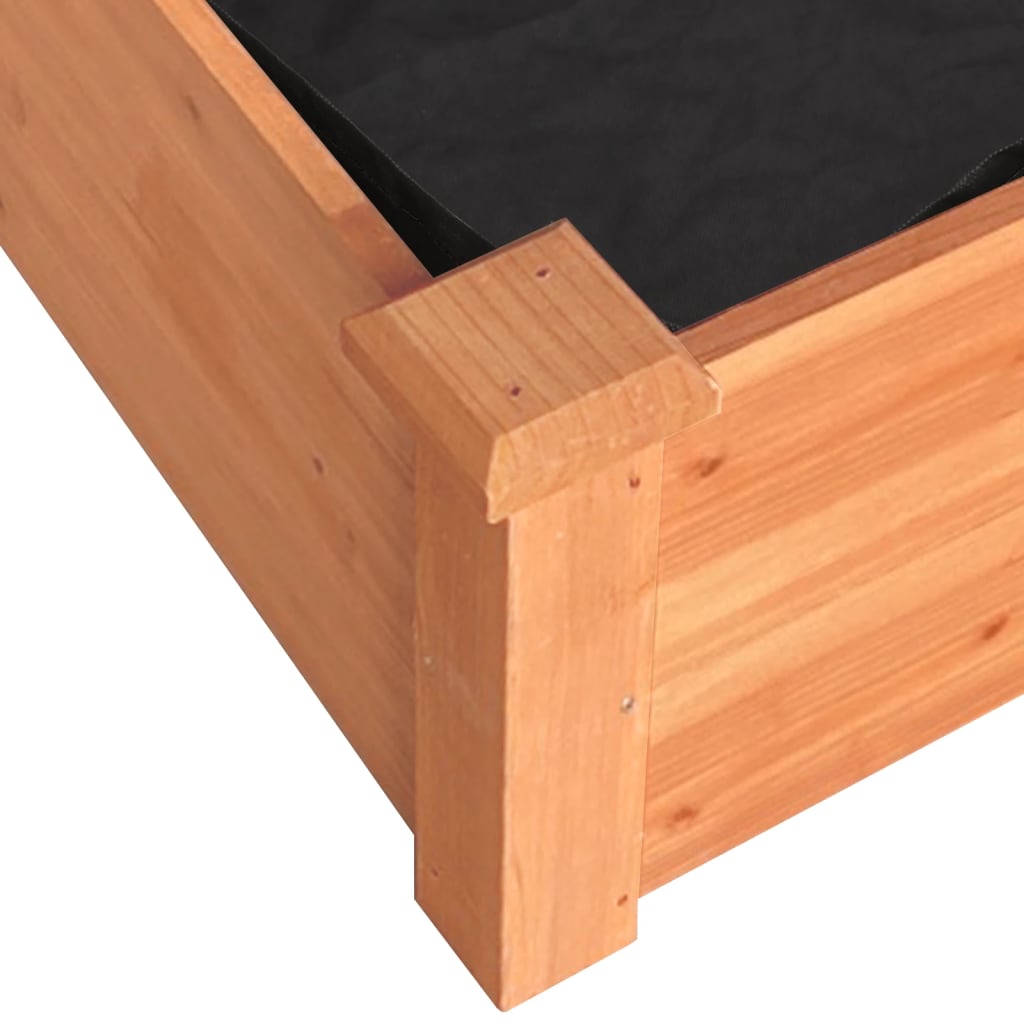 Hochbeet mit Einsatz Braun 240x60x25 cm Massivholz Tanne - Pazzar.ch