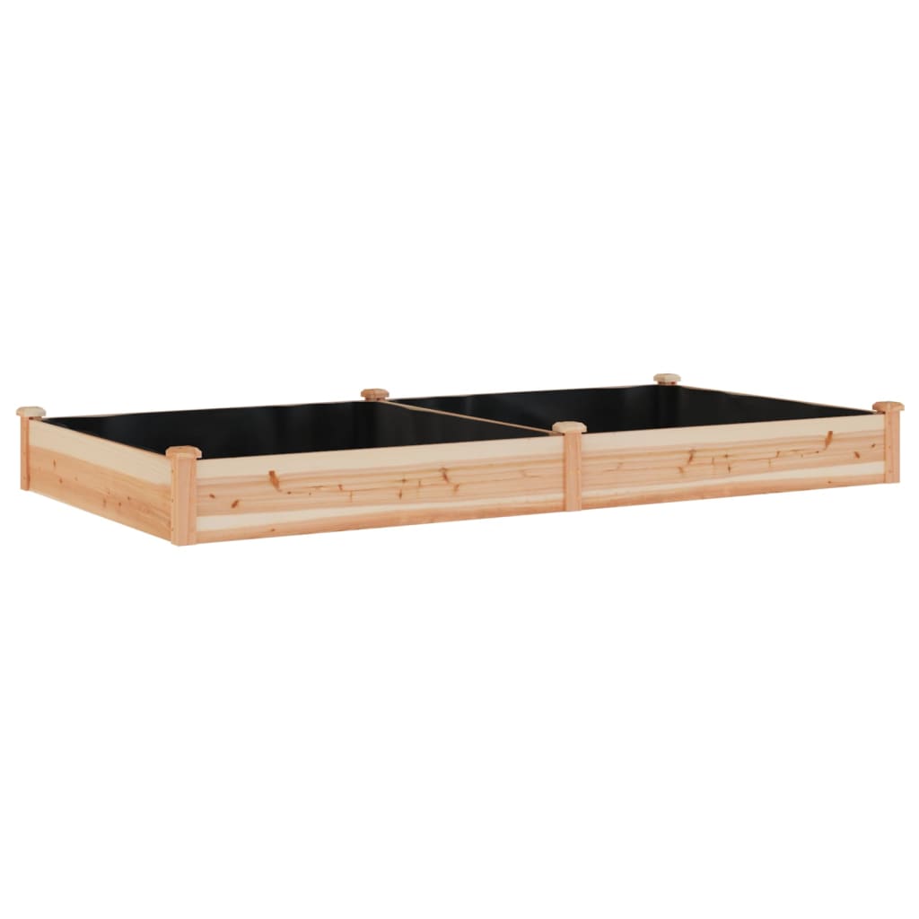 Hochbeet mit Einsatz 240x120x25 cm Massivholz Tanne - Pazzar.ch