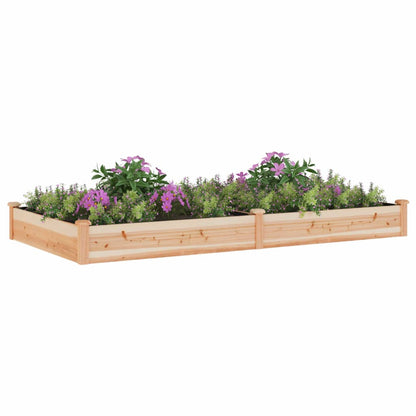 Hochbeet mit Einsatz 240x120x25 cm Massivholz Tanne - Pazzar.ch