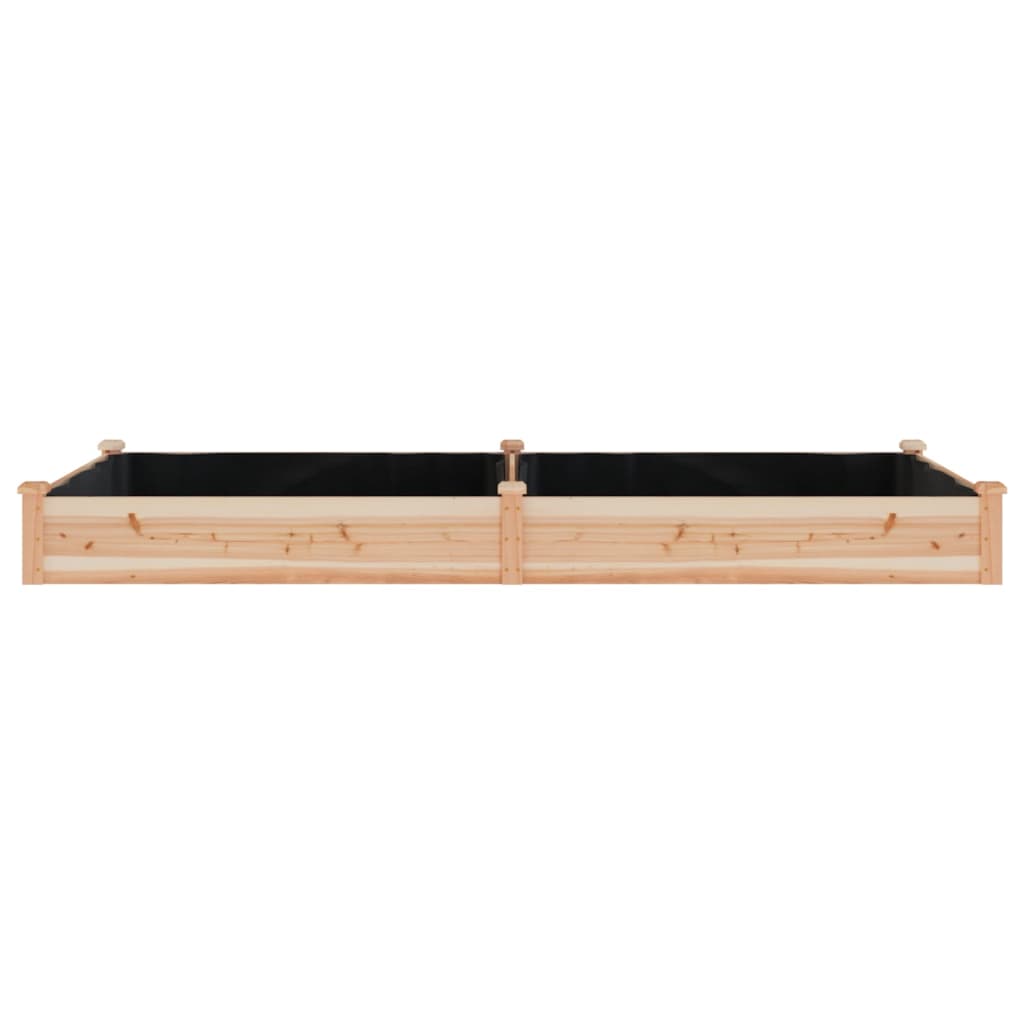 Hochbeet mit Einsatz 240x120x25 cm Massivholz Tanne - Pazzar.ch