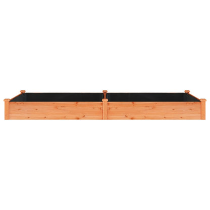 Hochbeet mit Einsatz Braun 240x120x25 cm Massivholz Tanne - Pazzar.ch