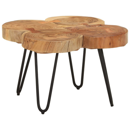 Couchtisch 36 cm 4 Stämme Massivholz Akazie - Pazzar.ch