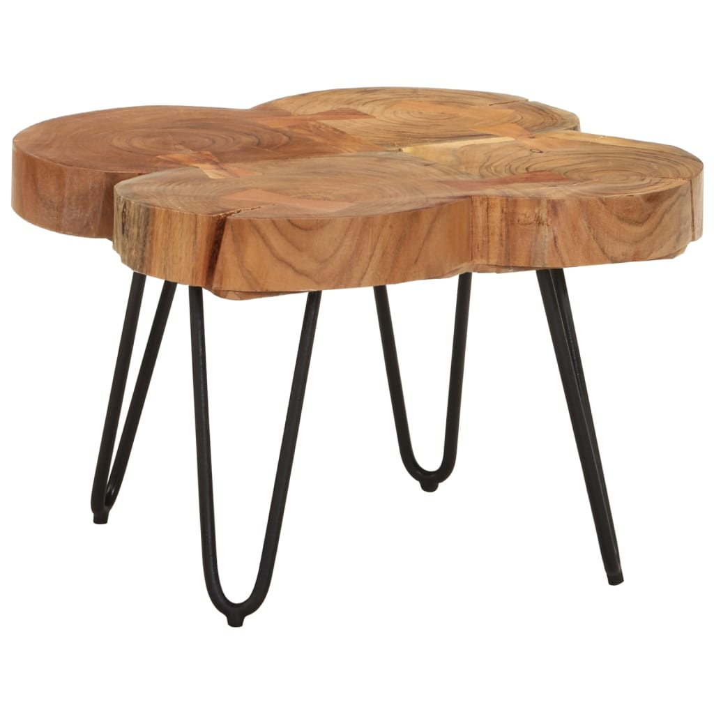 Couchtisch 36 cm 4 Stämme Massivholz Akazie - Pazzar.ch