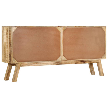 Sideboard Braun und Schwarz 160x30x76 cm Massivholz Mango - Pazzar.ch