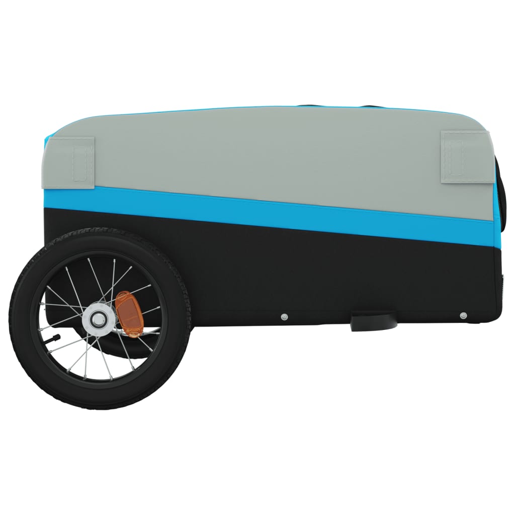 Fahrradanhänger Schwarz und Blau 30 kg Eisen - Pazzar.ch
