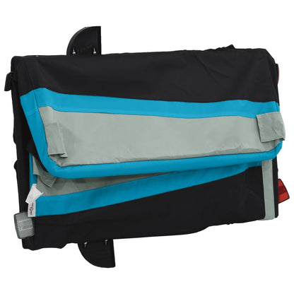 Fahrradanhänger Schwarz und Blau 30 kg Eisen - Pazzar.ch
