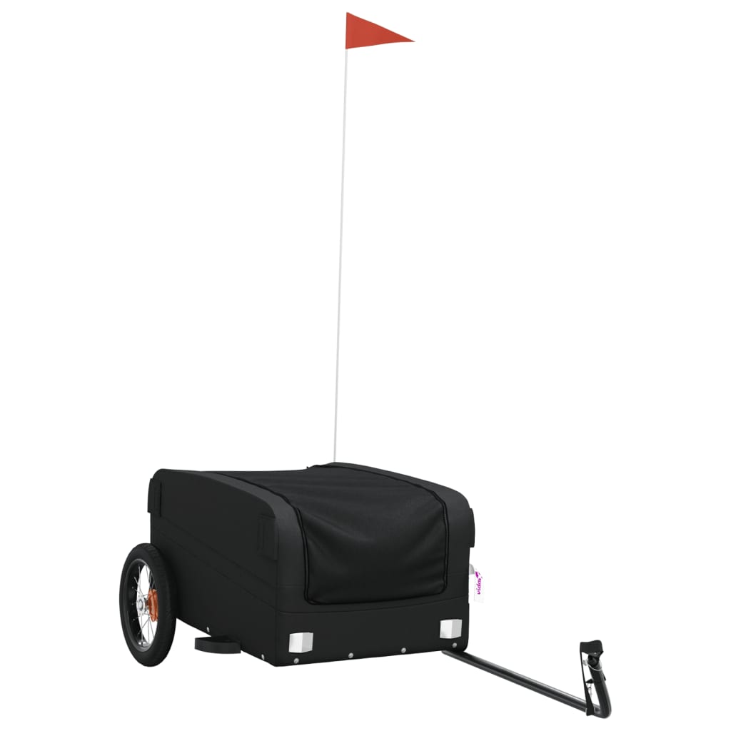 Fahrradanhänger Schwarz 30 kg Eisen - Pazzar.ch