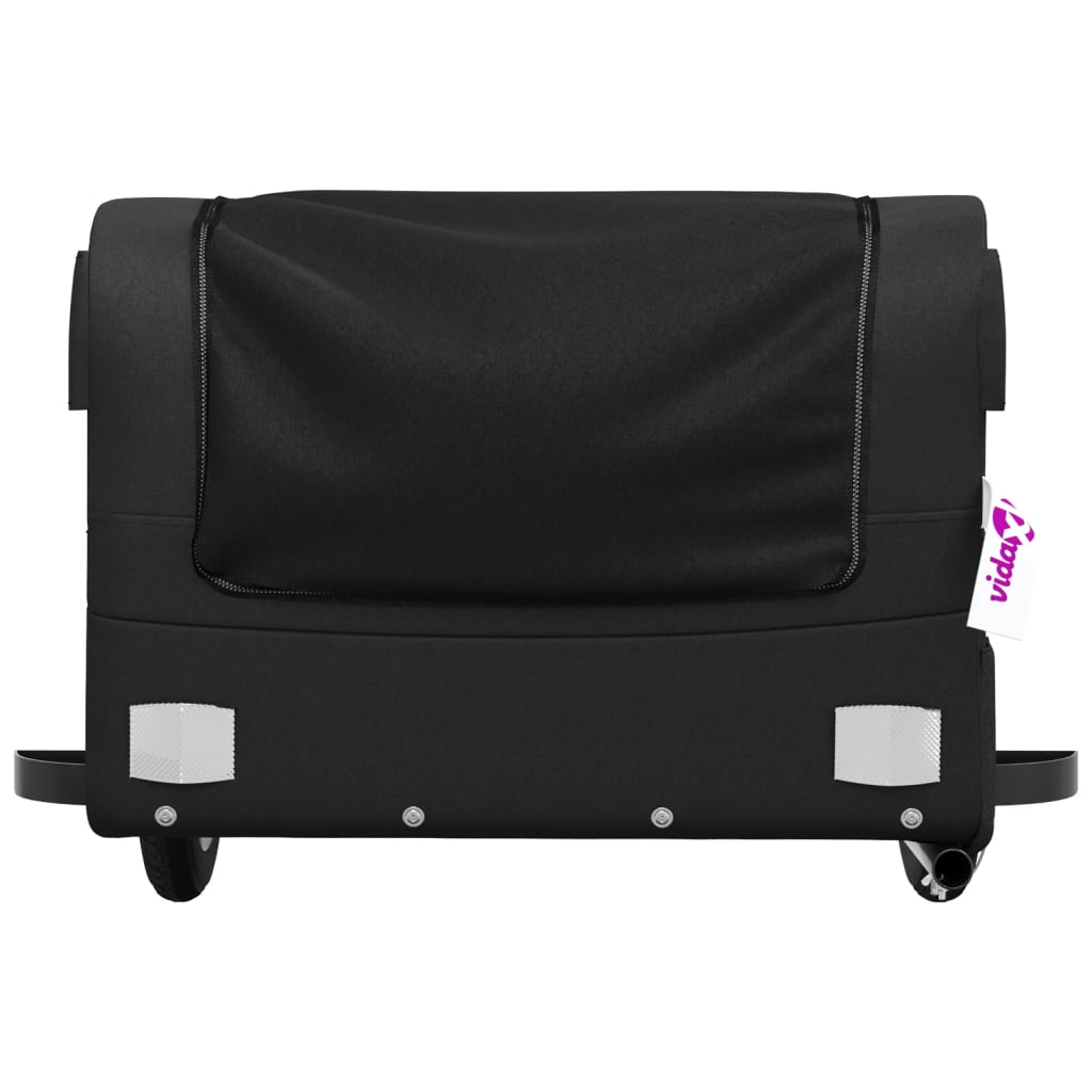 Fahrradanhänger Schwarz 30 kg Eisen - Pazzar.ch