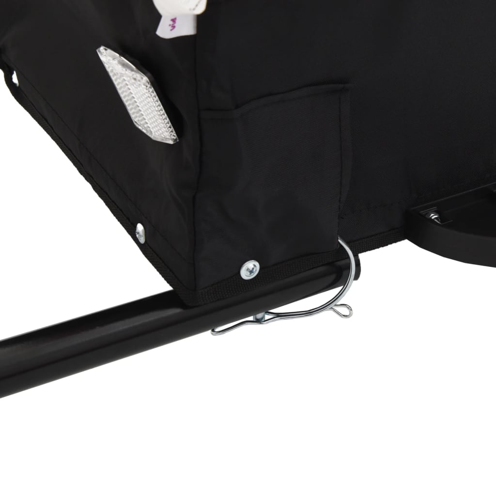 Fahrradanhänger Schwarz und Blau 45 kg Eisen - Pazzar.ch
