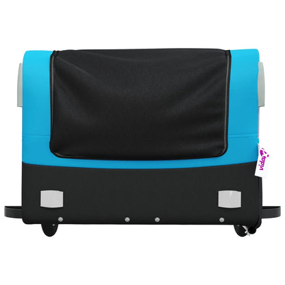 Fahrradanhänger Schwarz und Blau 45 kg Eisen - Pazzar.ch