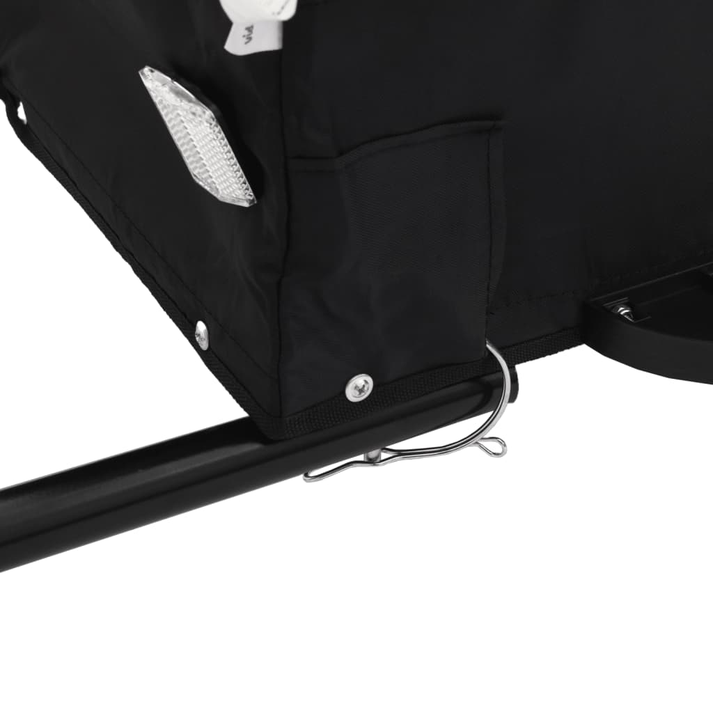 Fahrradanhänger Schwarz 45 kg Eisen - Pazzar.ch