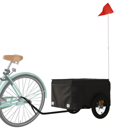 Fahrradanhänger Schwarz 30 kg Eisen - Pazzar.ch
