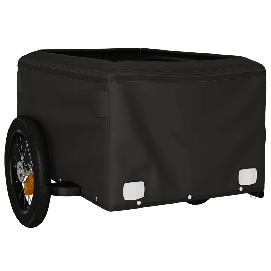 Fahrradanhänger Schwarz 30 kg Eisen - Pazzar.ch