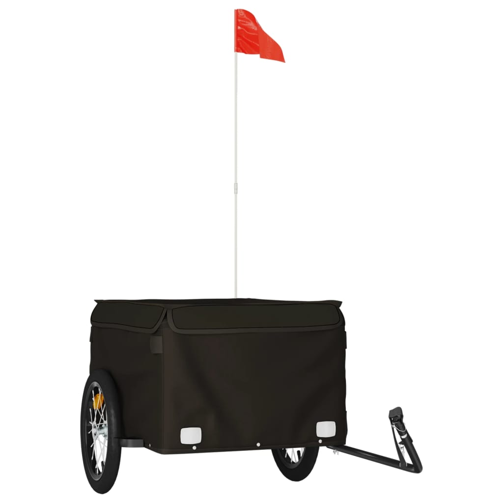 Fahrradanhänger Schwarz 45 kg Eisen - Pazzar.ch