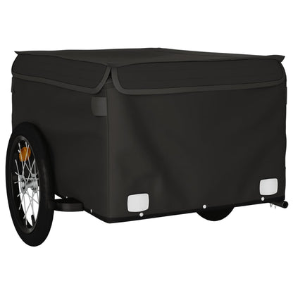Fahrradanhänger Schwarz 45 kg Eisen - Pazzar.ch