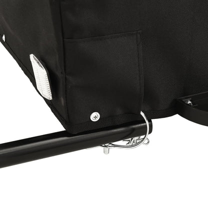 Fahrradanhänger Schwarz und Orange 45 kg Eisen - Pazzar.ch