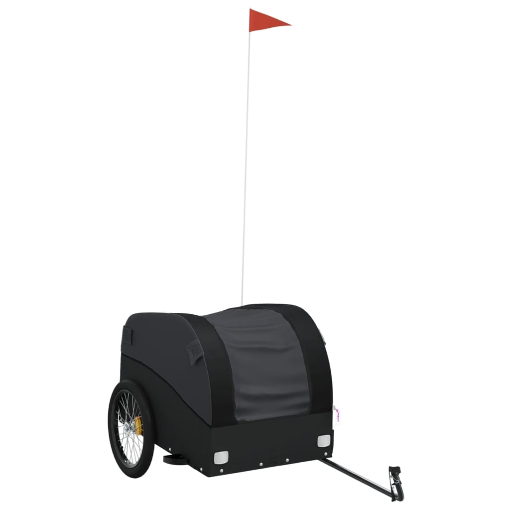 Fahrradanhänger Schwarz 45 kg Eisen - Pazzar.ch