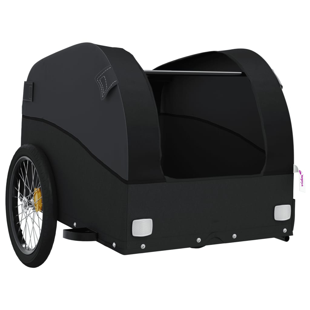 Fahrradanhänger Schwarz 45 kg Eisen - Pazzar.ch