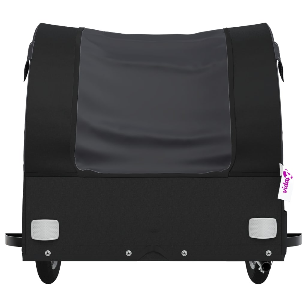 Fahrradanhänger Schwarz 45 kg Eisen - Pazzar.ch