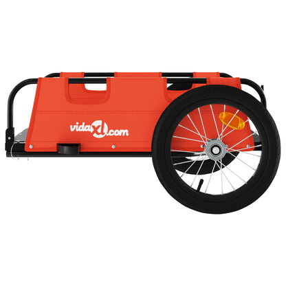 Fahrradanhänger Orange Oxford-Gewebe und Eisen - Pazzar.ch