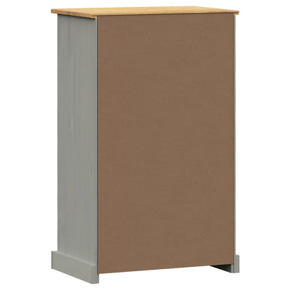 Schuhschrank VIGO 60x35x96 cm Grau Massivholz Kiefer - Pazzar.ch