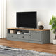 TV-Schrank VIGO Grau 156x40x40 cm Massivholz Kiefer
