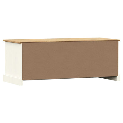 TV-Schrank VIGO Weiß 106x40x40 cm Massivholz Kiefer - Pazzar.ch