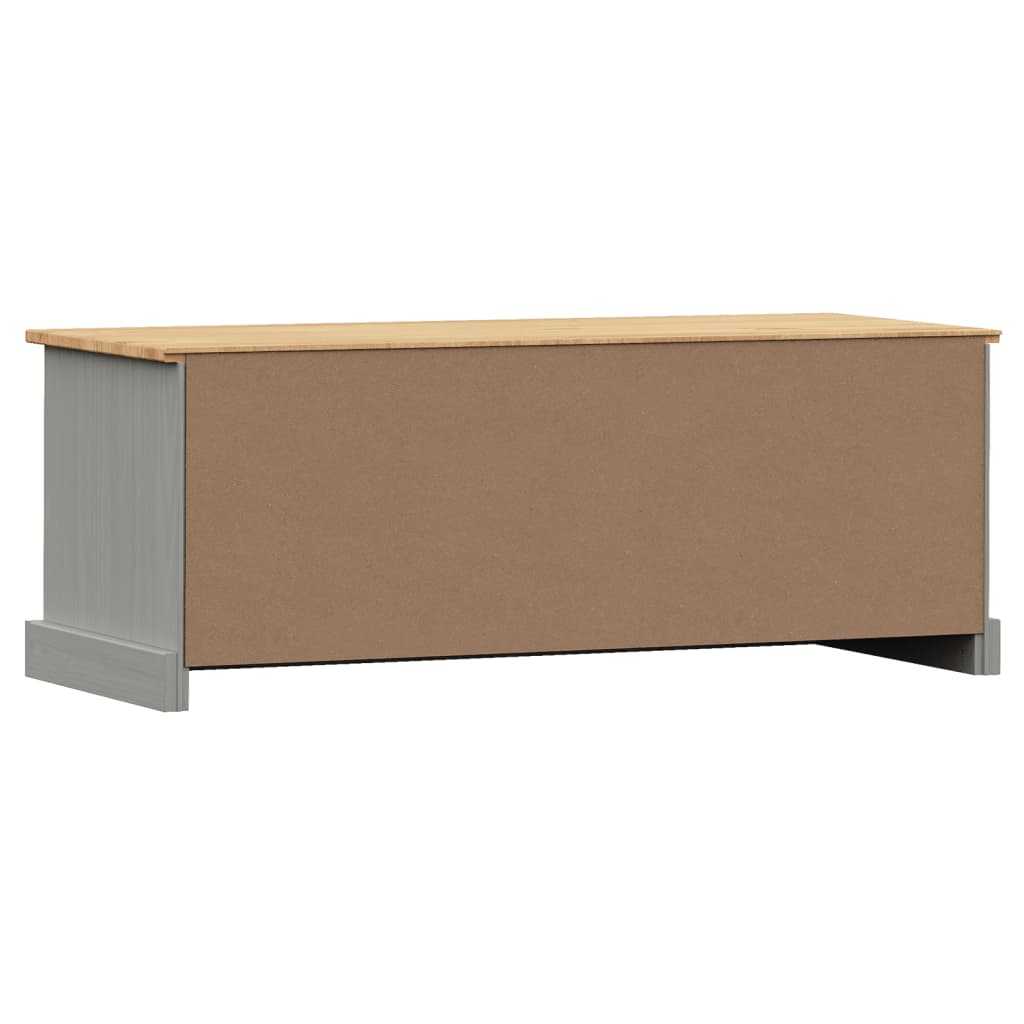 TV-Schrank VIGO Grau 106x40x40 cm Massivholz Kiefer - Pazzar.ch