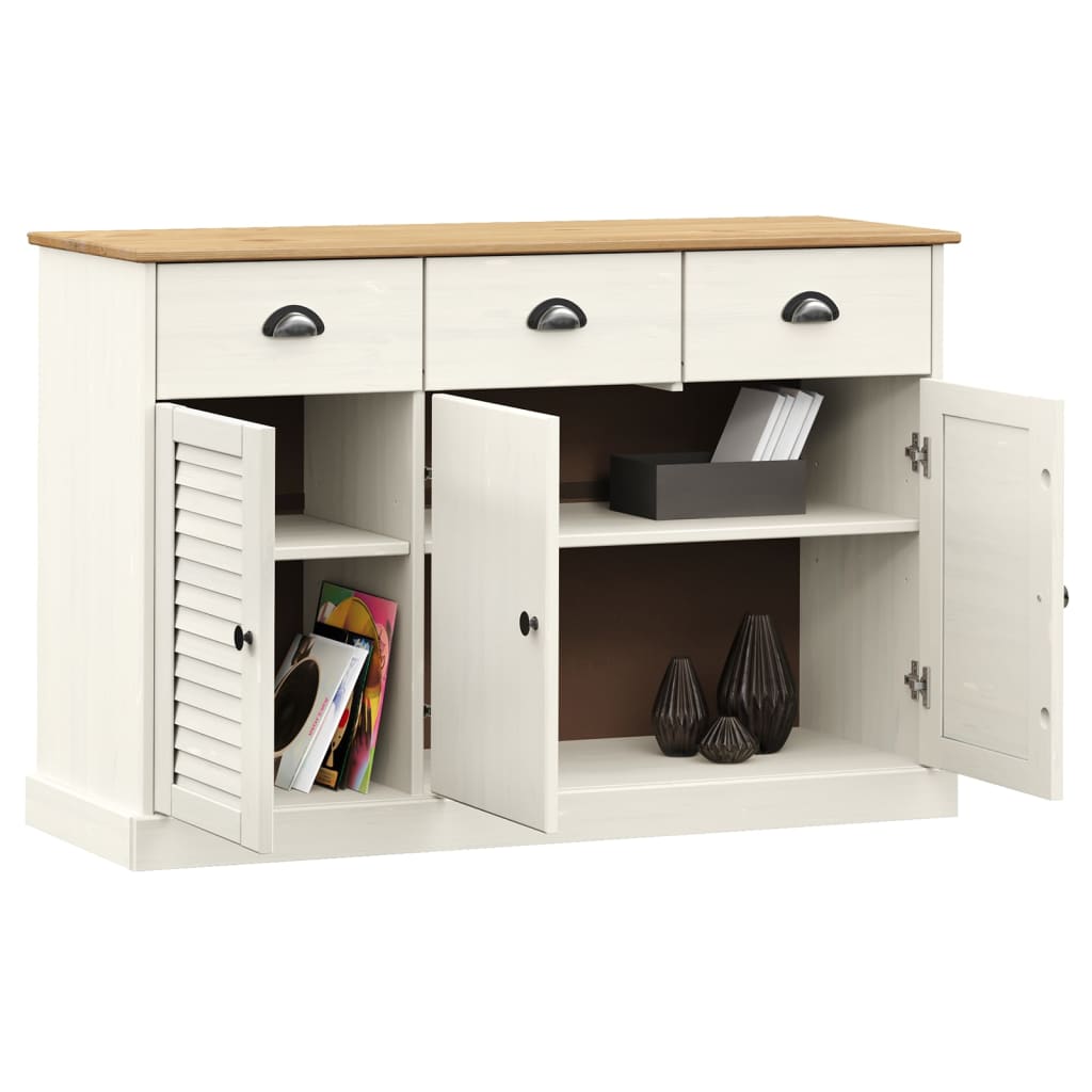 Sideboard mit Schubladen VIGO 113x40x75 cm Massivholz Kiefer - Pazzar.ch