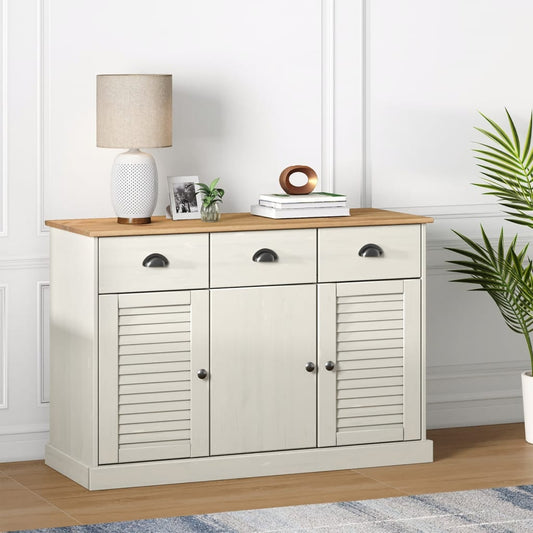 Sideboard mit Schubladen VIGO 113x40x75 cm Massivholz Kiefer - Pazzar.ch
