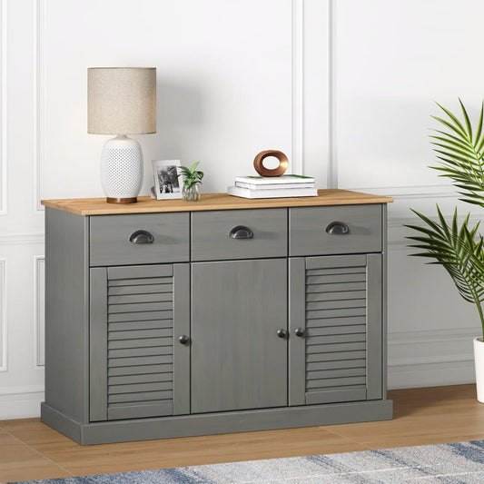 Sideboard mit Schubladen VIGO 113x40x75 cm Massivholz Kiefer - Pazzar.ch