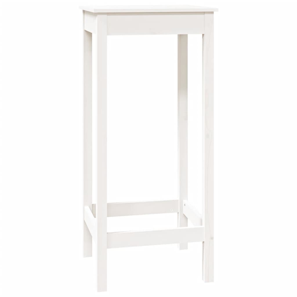 Bartisch Weiß 50x50x110 cm Massivholz Kiefer - Pazzar.ch
