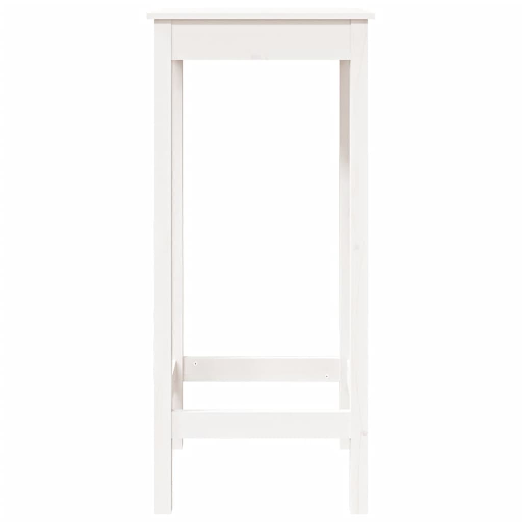 Bartisch Weiß 50x50x110 cm Massivholz Kiefer - Pazzar.ch