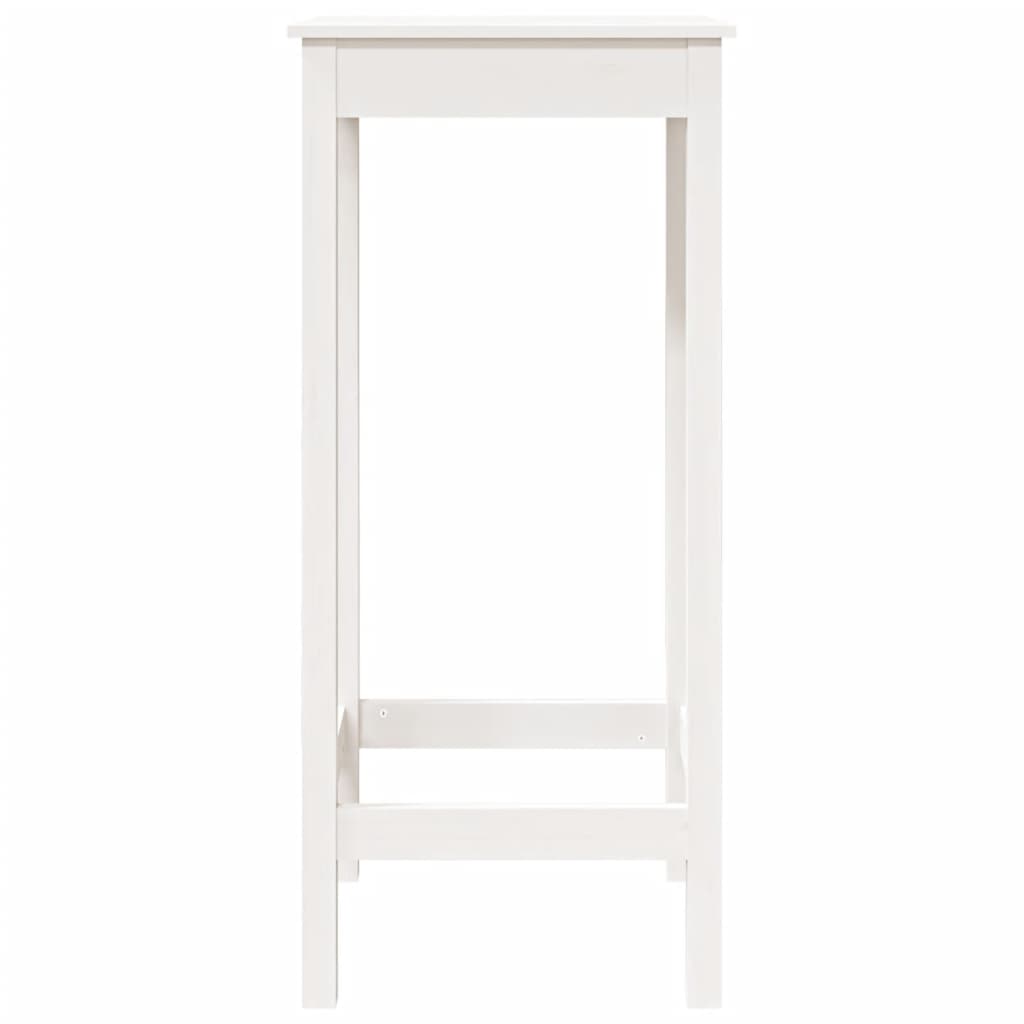 Bartisch Weiß 50x50x110 cm Massivholz Kiefer - Pazzar.ch