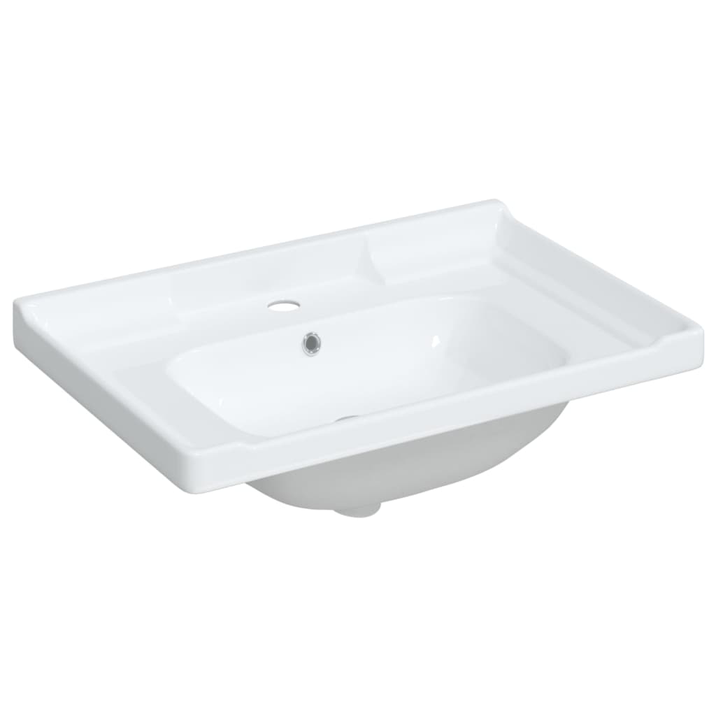 Waschbecken Weiß 71x48x23 cm Rechteckig Keramik - Pazzar.ch
