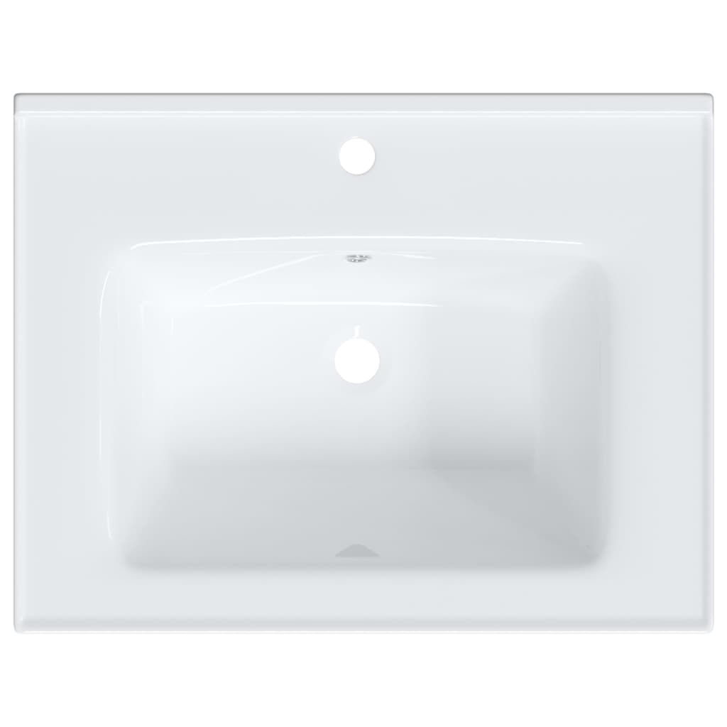 Waschbecken Weiß 61x48x19,5 cm Rechteckig Keramik - Pazzar.ch