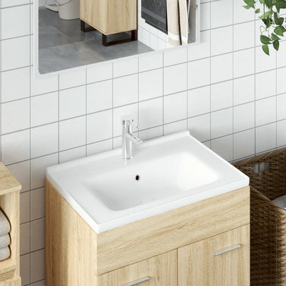 Waschbecken Weiß 71x48x19,5 cm Rechteckig Keramik - Pazzar.ch