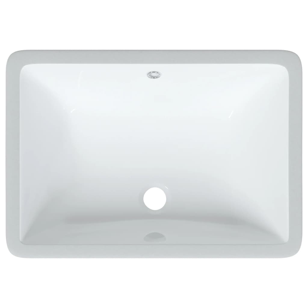 Waschbecken Weiß 55,5x37,5x19 cm Rechteckig Keramik - Pazzar.ch