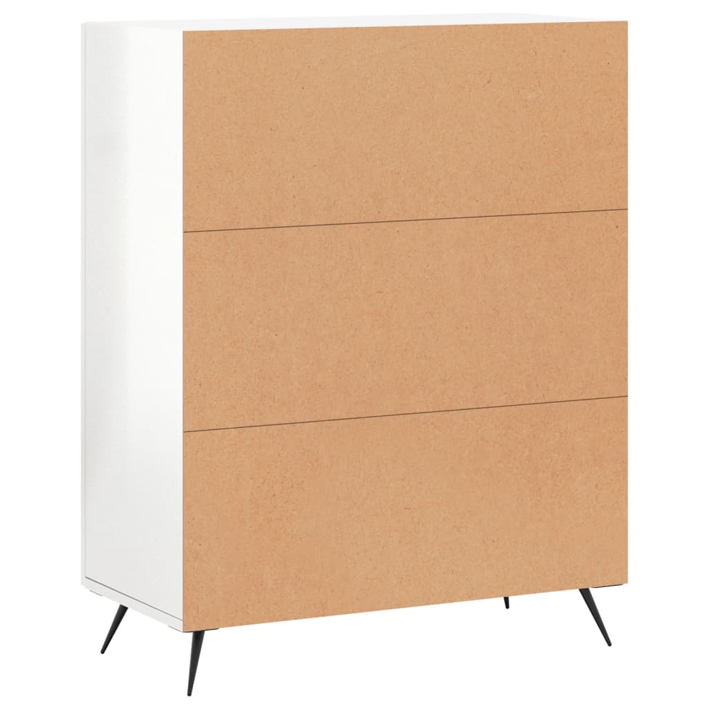 Sideboard Hochglanz-Weiß 69,5x34x90 cm Holzwerkstoff - Pazzar.ch