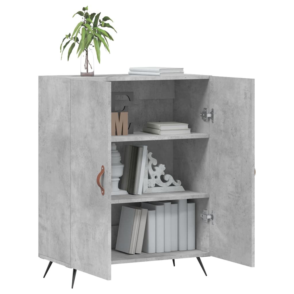 Sideboard Betongrau 69,5x34x90 cm Holzwerkstoff - Pazzar.ch