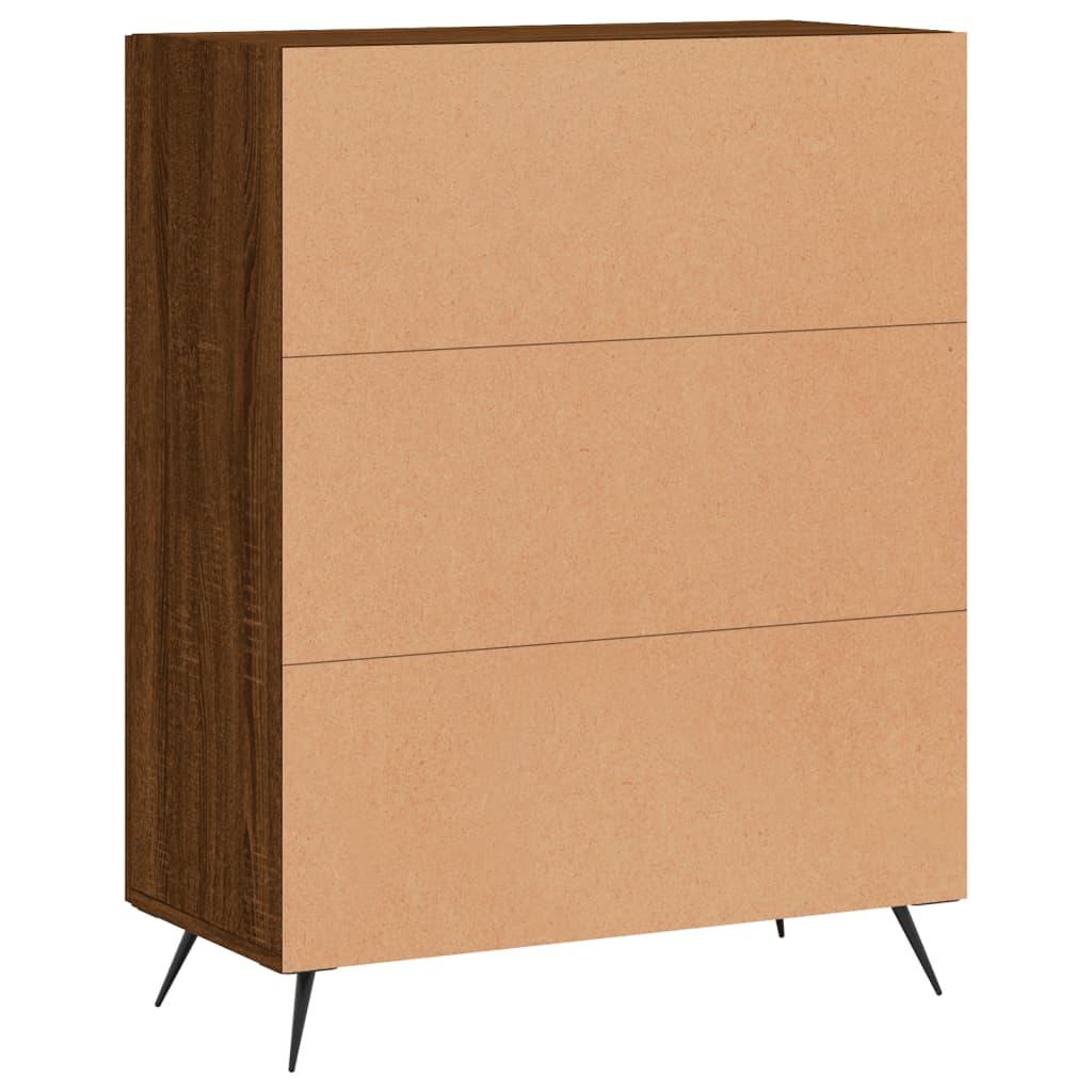 Sideboard Braun Eichen-Optik 69,5x34x90 cm Holzwerkstoff - Pazzar.ch