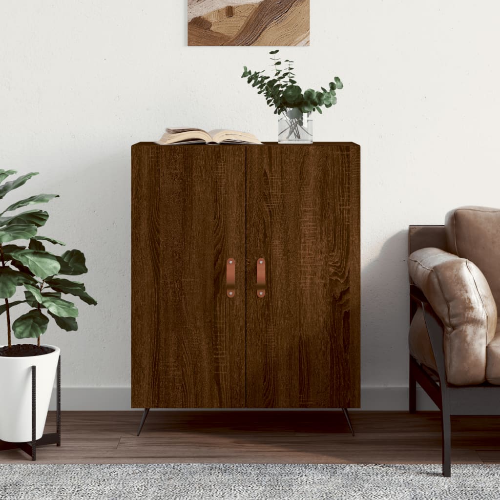 Sideboard Braun Eichen-Optik 69,5x34x90 cm Holzwerkstoff - Pazzar.ch