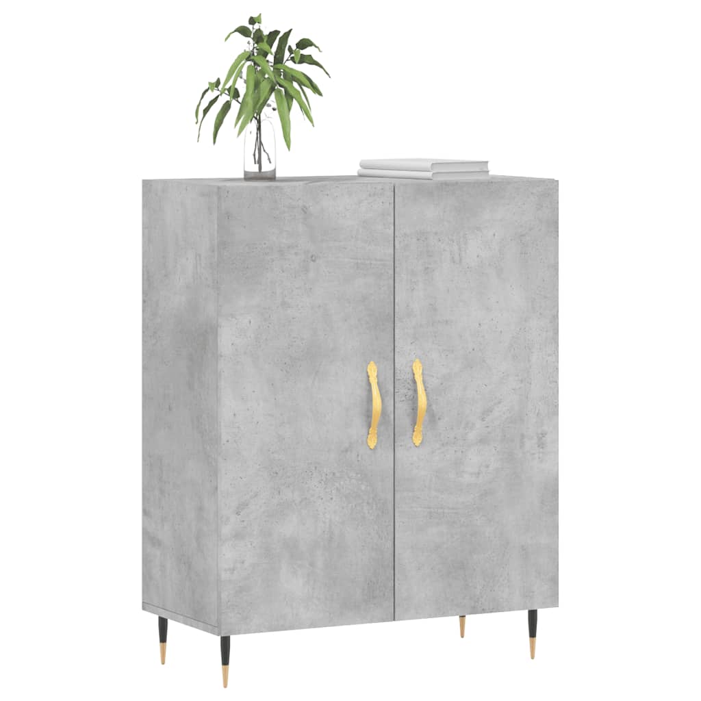 Sideboard Betongrau 69,5x34x90 cm Holzwerkstoff - Pazzar.ch