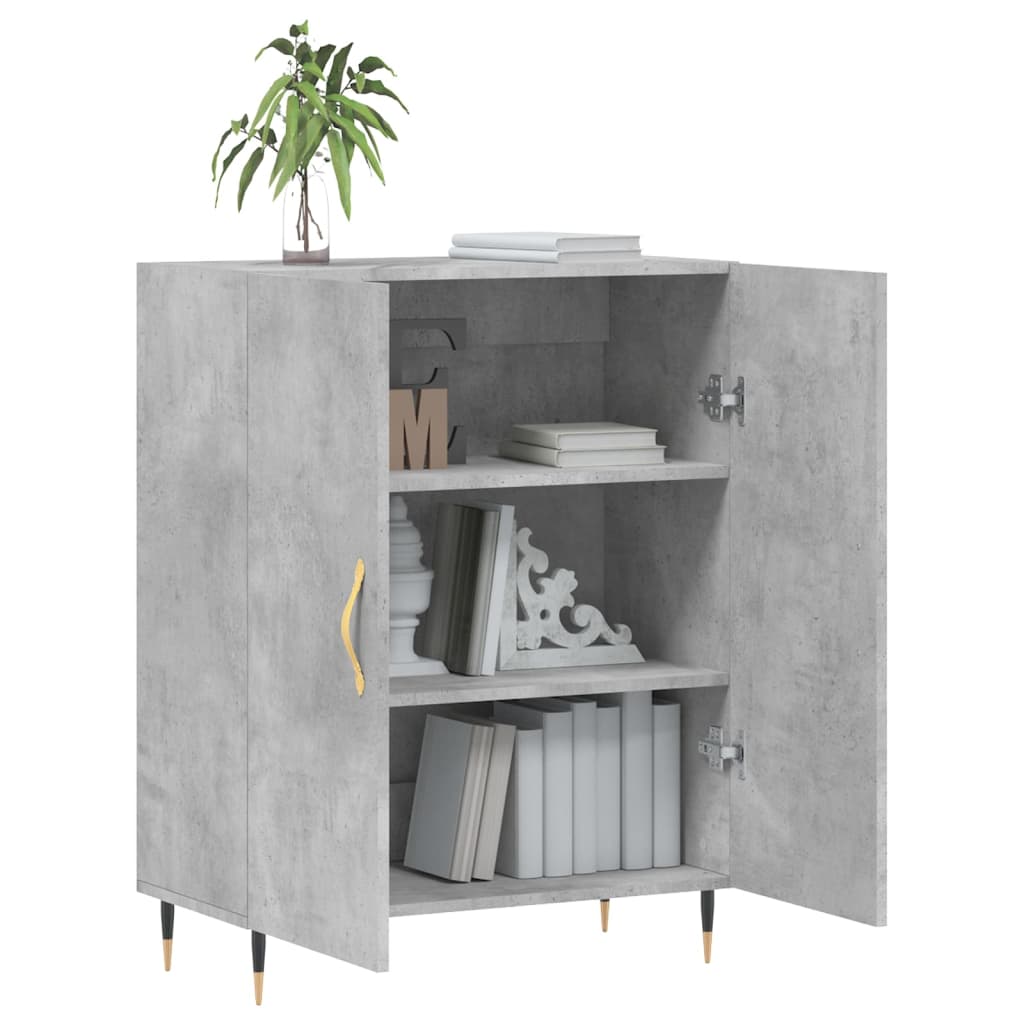 Sideboard Betongrau 69,5x34x90 cm Holzwerkstoff - Pazzar.ch